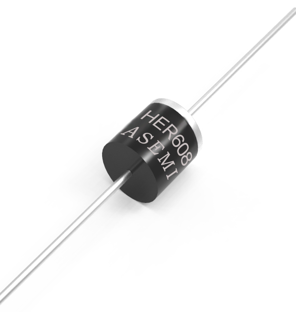 HER608/HER607/HER606/HER605/HER604/HER603 ASEMI高效恢復二極管 R-6軸向插件封裝