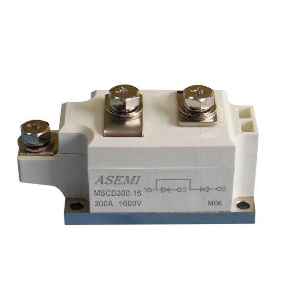 MSCD300-16,MSCD300-12,MSCD300-10,MSCD300-08,  ASEMI單臂共陽極整流模塊