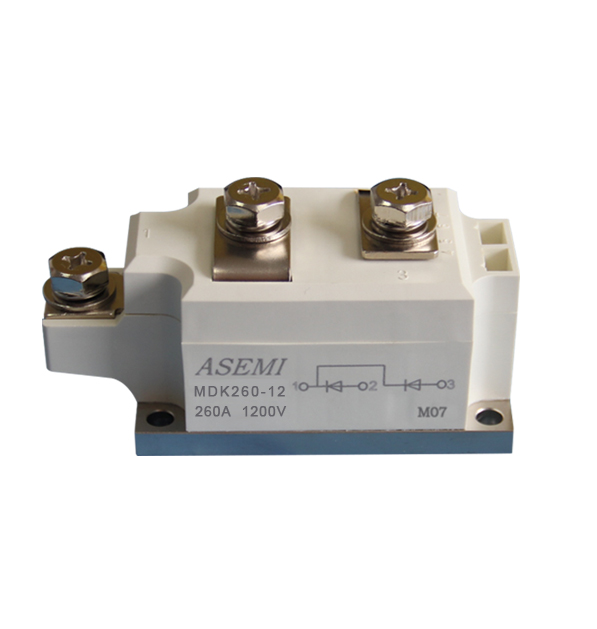 MDK260-16,MDK260-12,MDK260-10,MDK260-08,  ASEMI單臂共陰極整流模塊
