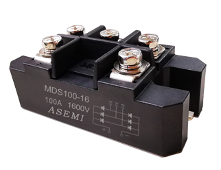 MDS100-16,MDS75-16,MDS60-16，ASEMI三相整流模塊，工業機電/數控機床/工業焊機用大功率整流模塊
