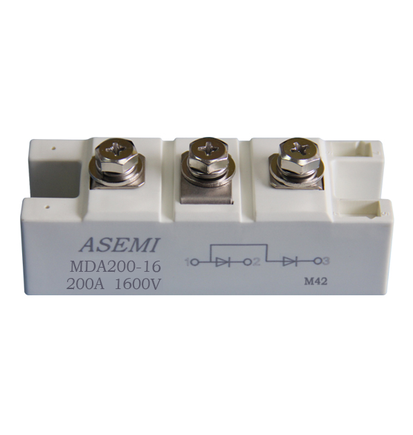 MDA165-16,MDA165-12,MDA200-16,MDA200-12,  ASEMI單臂共陽(yáng)極整流模塊