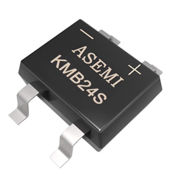 KMB210S/KMB24S/KMB26S，ASEMI貼片肖整流橋，薄體貼片小封裝用芯片，智能插座、電表設(shè)備適配整流橋