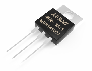MBR16200CT/MBR16150CT/MBR16100CT/MBR1660CT ASEMI肖特基二極管