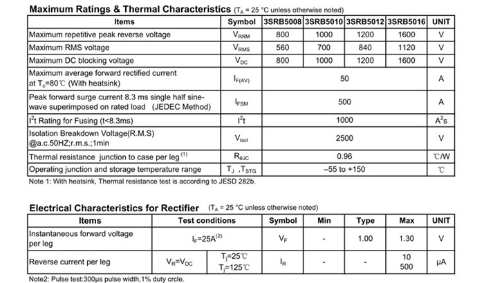 3SRB5016規格書