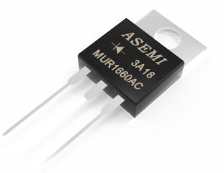 MUR1660AC,MUR1640AC,MUR1620AC,MUR1680AC, ASEMI超快恢復二極管