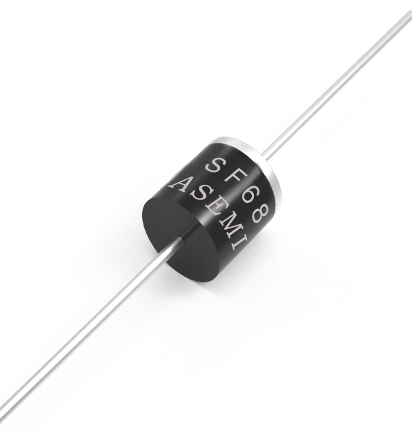 SF68/SF66/SF65/SF64/SF63/SF62/SF61, ASEMI超快恢復二極管 R-6軸向插件封裝