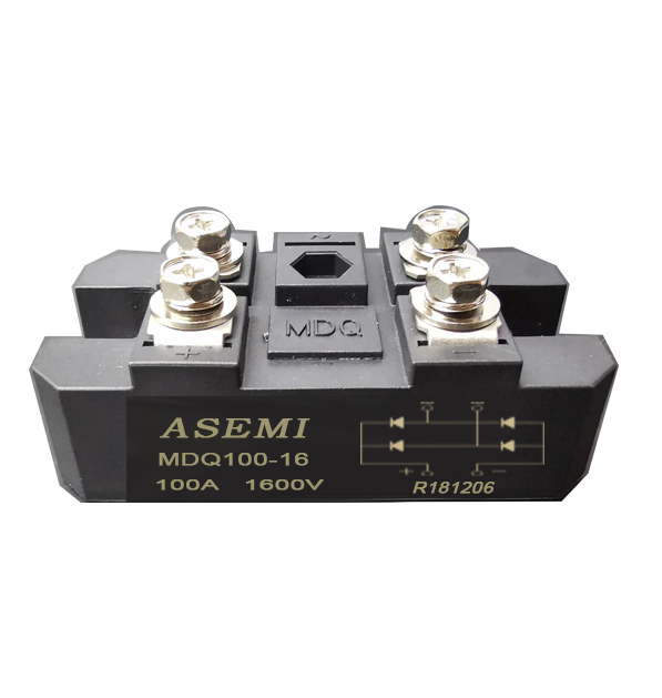 MDQ100-16/MDQ75-16/MDQ60-16/MDQ-50-16，ASEMI單相整流模塊，焊機(jī)/醫(yī)療設(shè)備/直流電機(jī)用橋