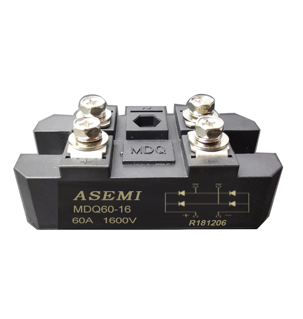 MDQ100-16/MDQ75-16/MDQ60-16/MDQ-50-16，ASEMI單相整流模塊，焊機(jī)/醫(yī)療設(shè)備/直流電機(jī)用橋