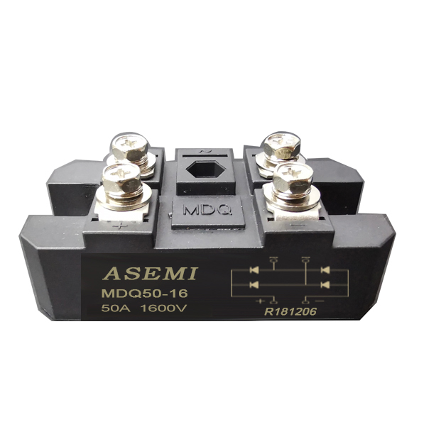 MDQ100-16/MDQ75-16/MDQ60-16/MDQ-50-16，ASEMI單相整流模塊，焊機(jī)/醫(yī)療設(shè)備/直流電機(jī)用橋