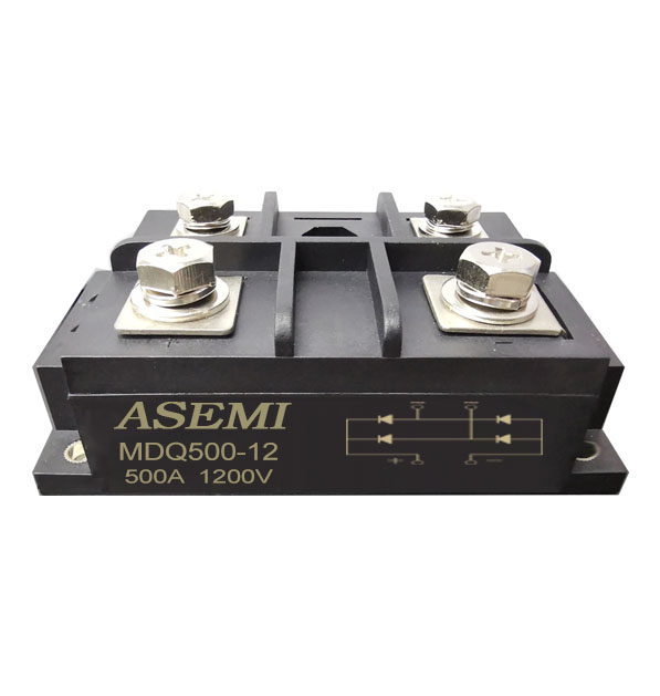 MDQ500-16/MDQ400-16/MDQ500-12/MDQ400-12   ASEMI品牌單相整流模塊