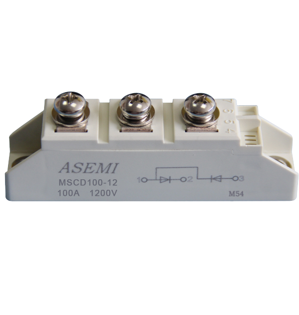 MSCD110-16,MSCD110-12,MSCD100-16,MSCD100-12,  ASEMI單臂串聯(lián)整流模塊
