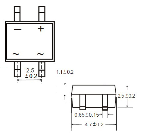 MB6S 產品尺寸圖1